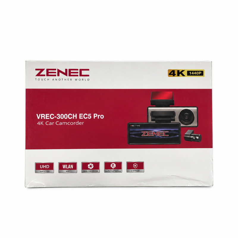 دوربین ثبت وقایع خودرو ZENEC مدل VREC-300CH EC5 Pro با کیفیت 4K